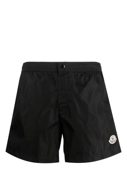 logo-patch swim shorts