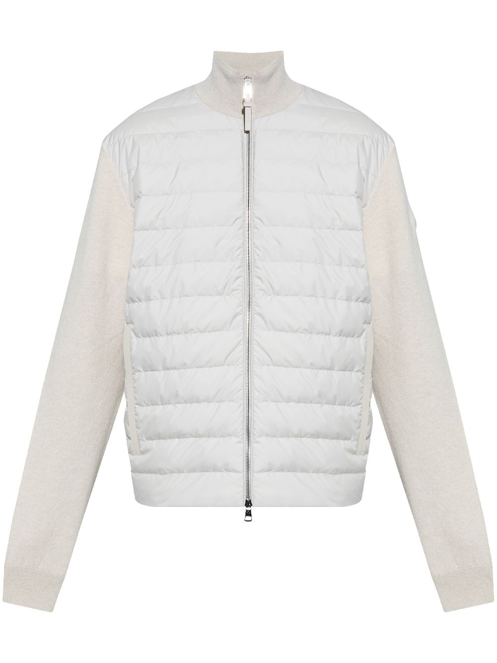 panelled wool-cashmere blend sweatshirt