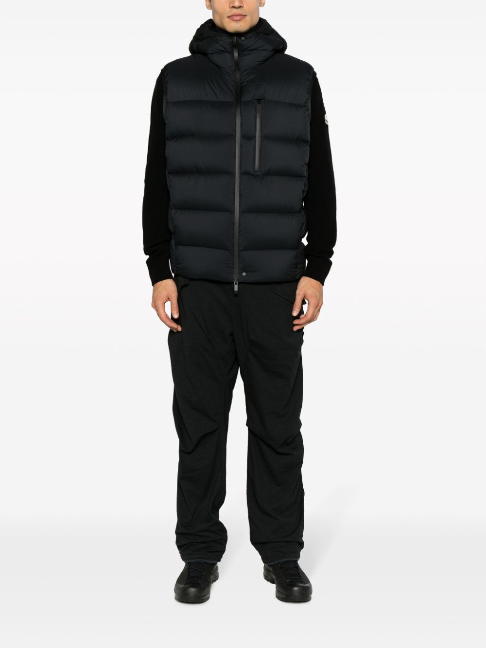 padded hooded gilet