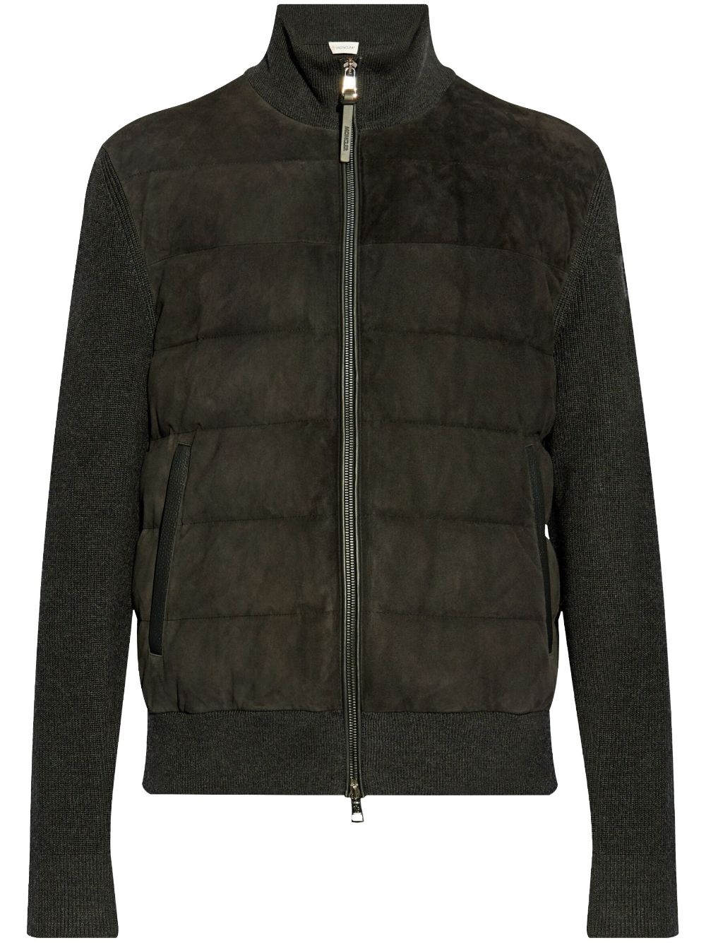 panelled cardigan