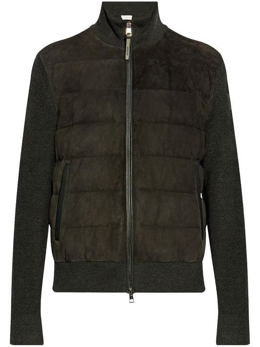 panelled cardigan