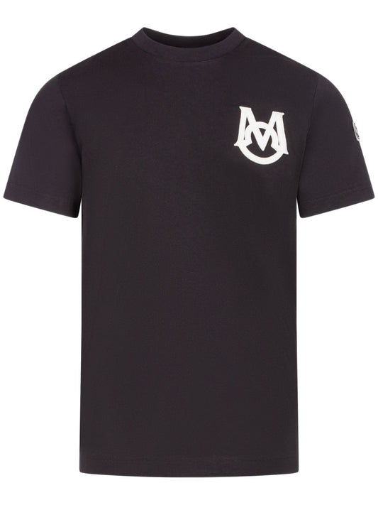 T-shirt en coton avec patch logo