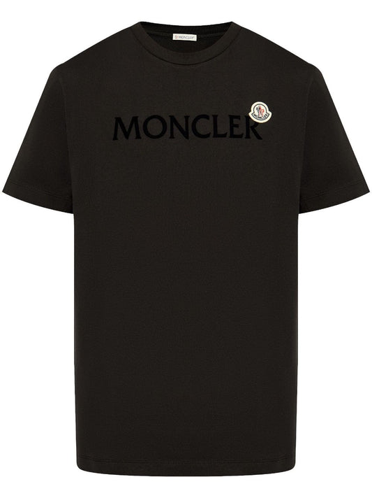 T-shirt en coton avec logo floqué