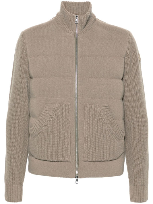 veste à empiècements en tricot