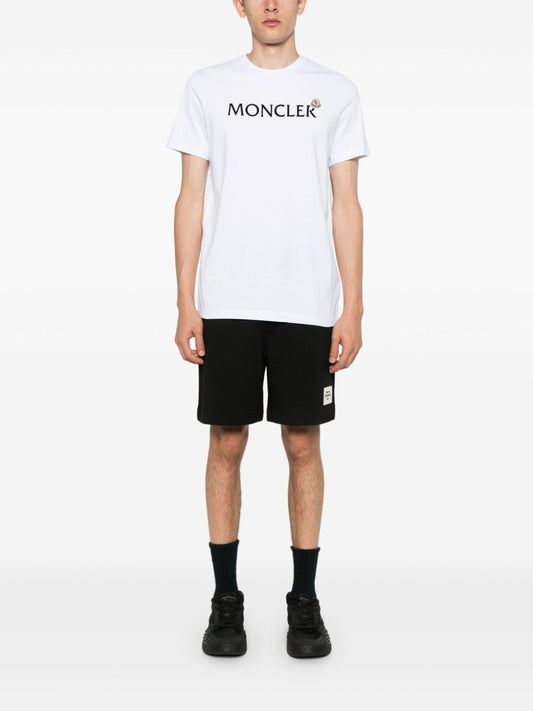 T-shirt en coton avec logo floqué
