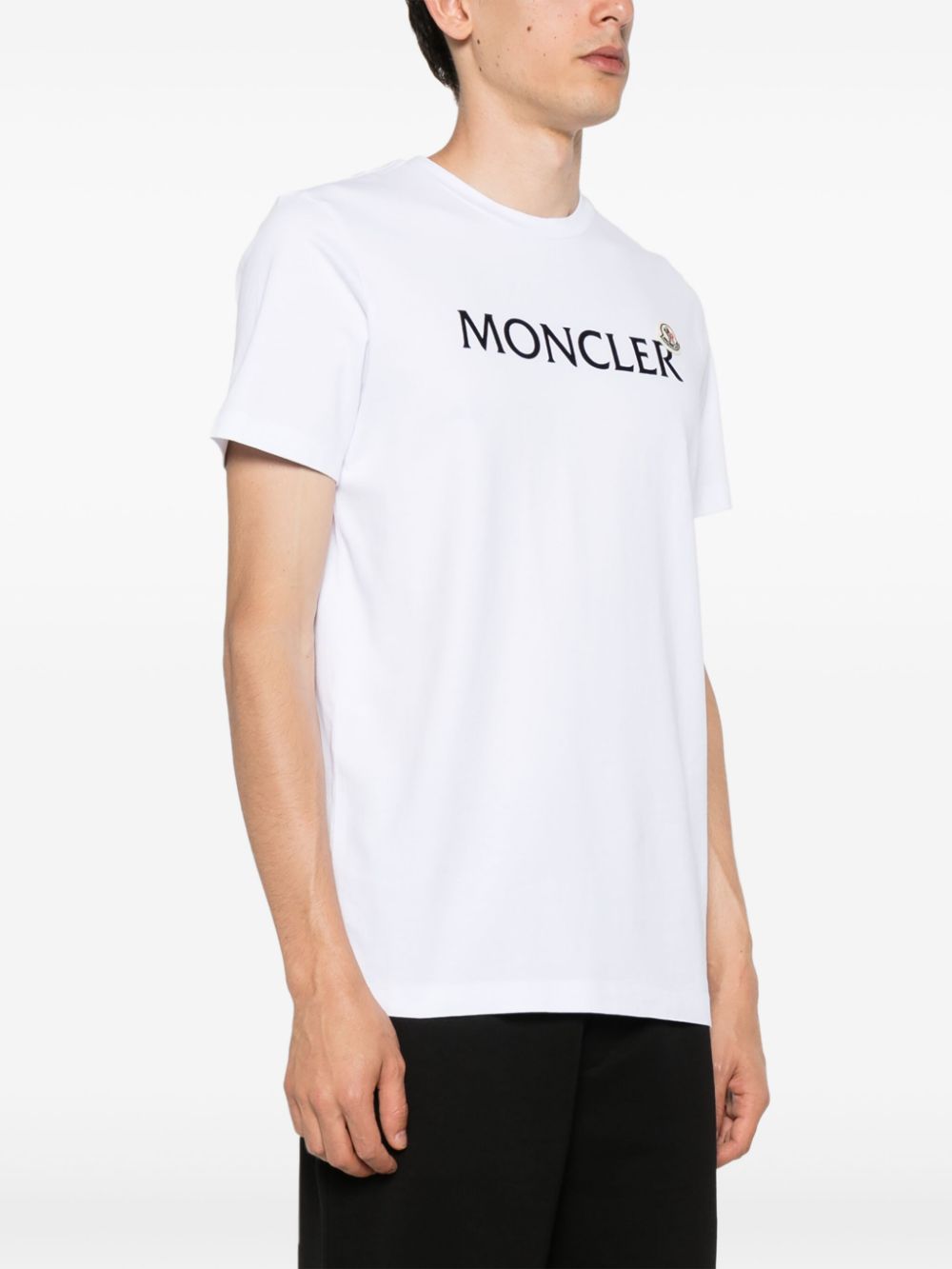 T-shirt en coton avec logo floqué