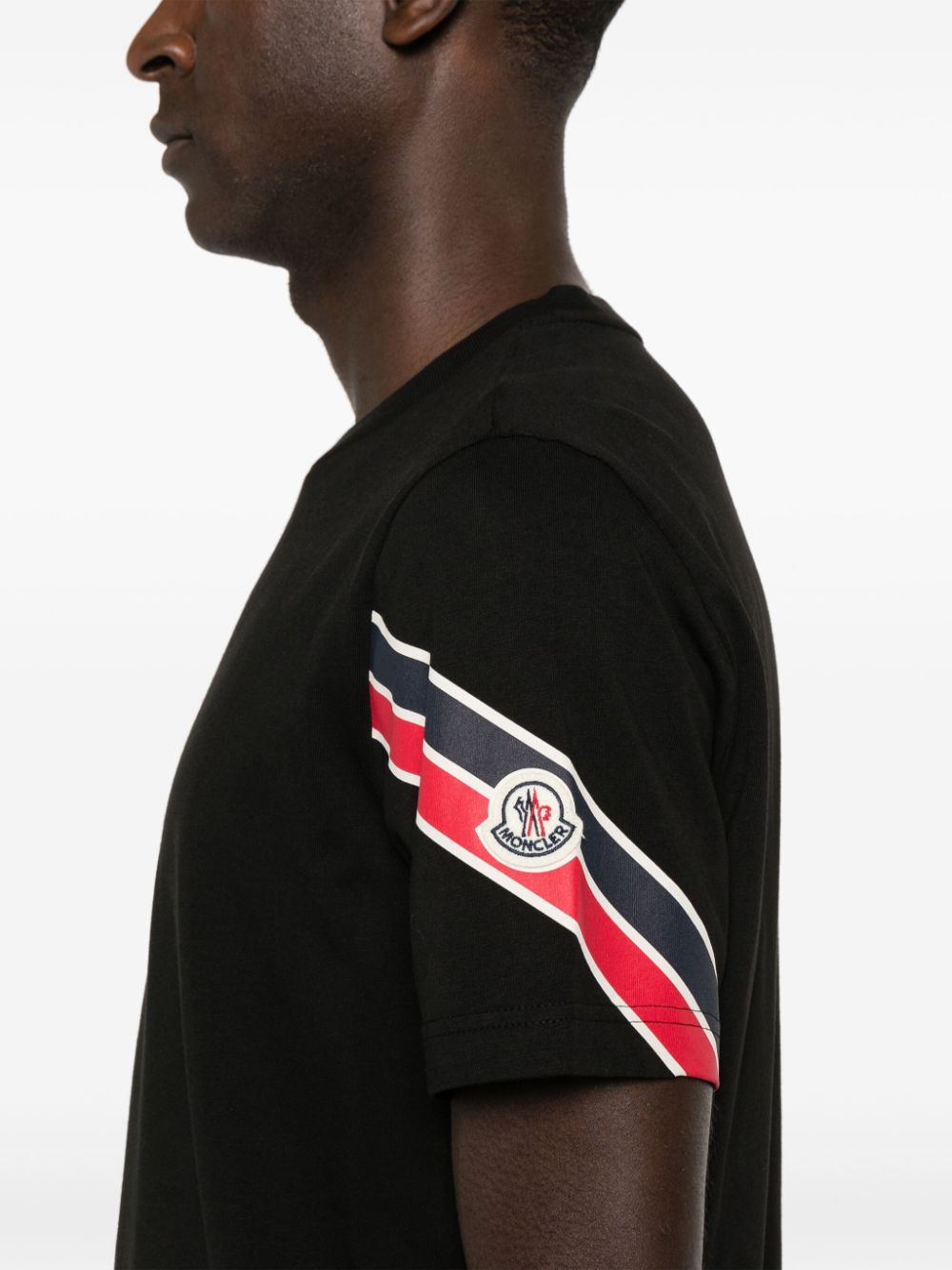 T-shirt en coton tricolore