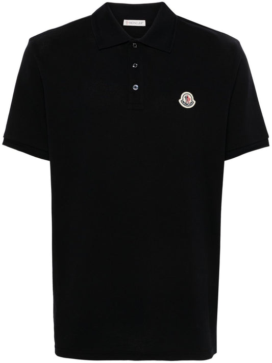 logo-appliqué piqué polo shirt