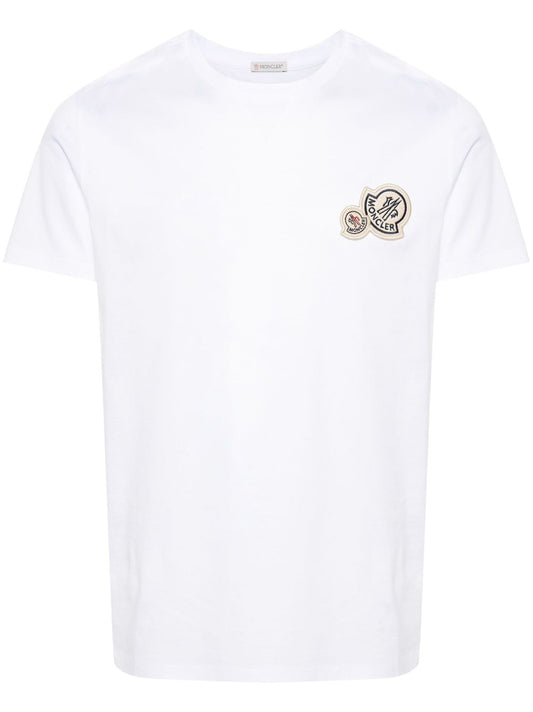 T-shirt en coton avec patch logo