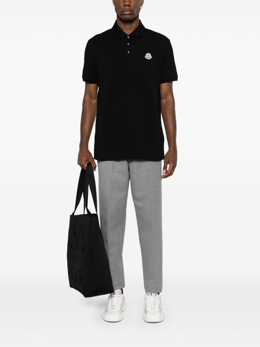 logo-appliqué piqué polo shirt