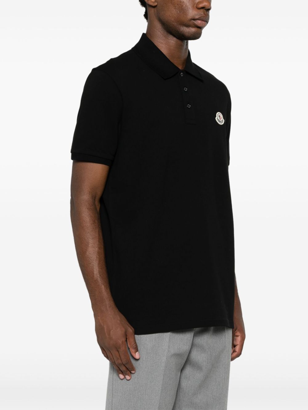 logo-appliqué piqué polo shirt
