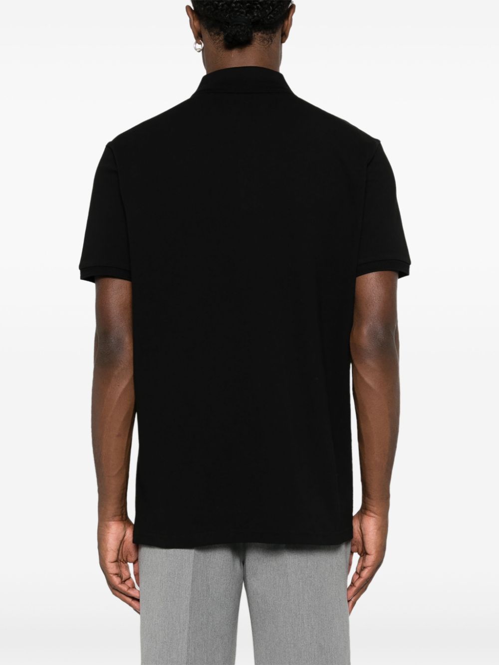 logo-appliqué piqué polo shirt