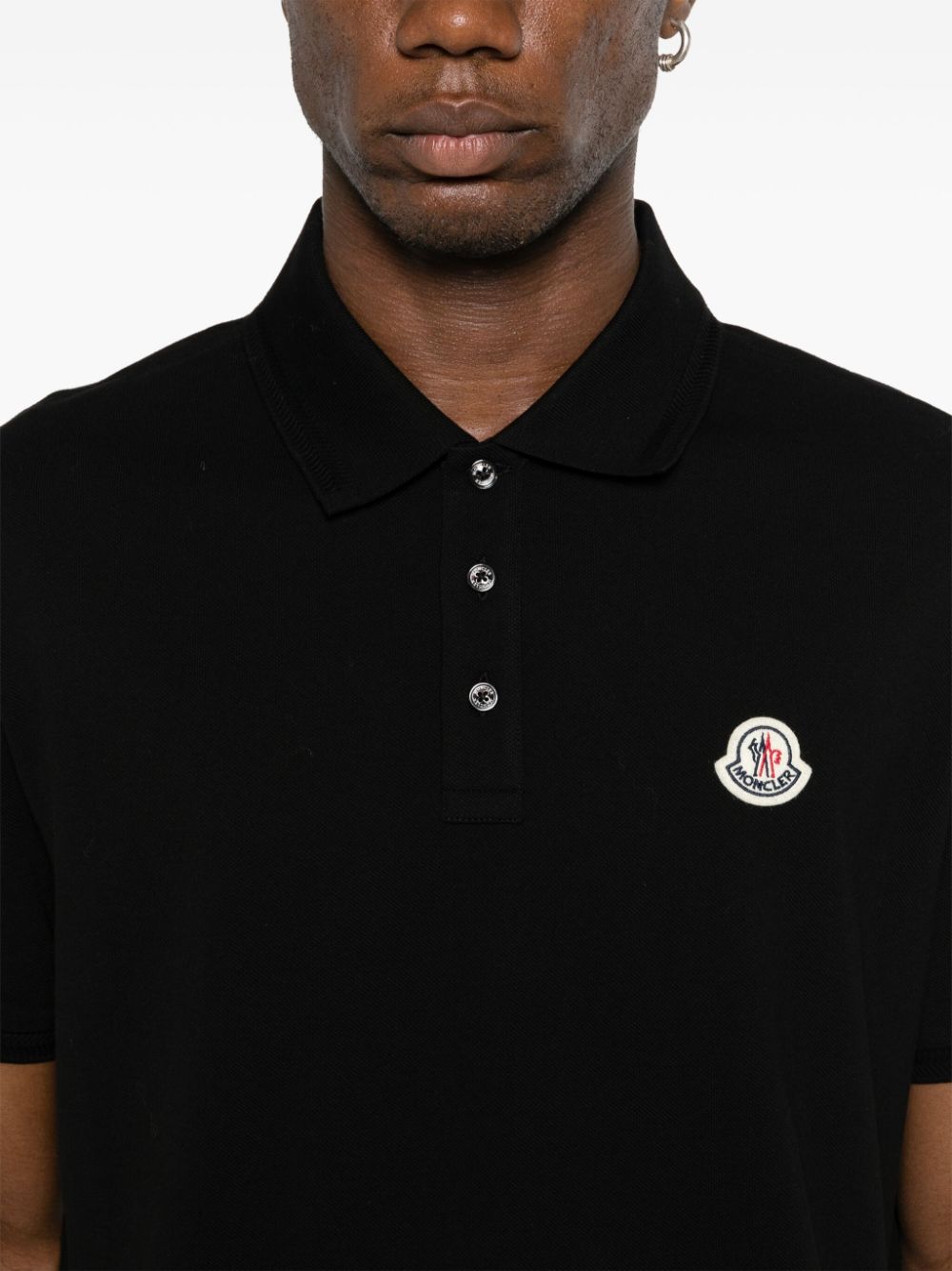 logo-appliqué piqué polo shirt