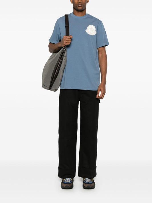 T-shirt en coton avec logo en relief