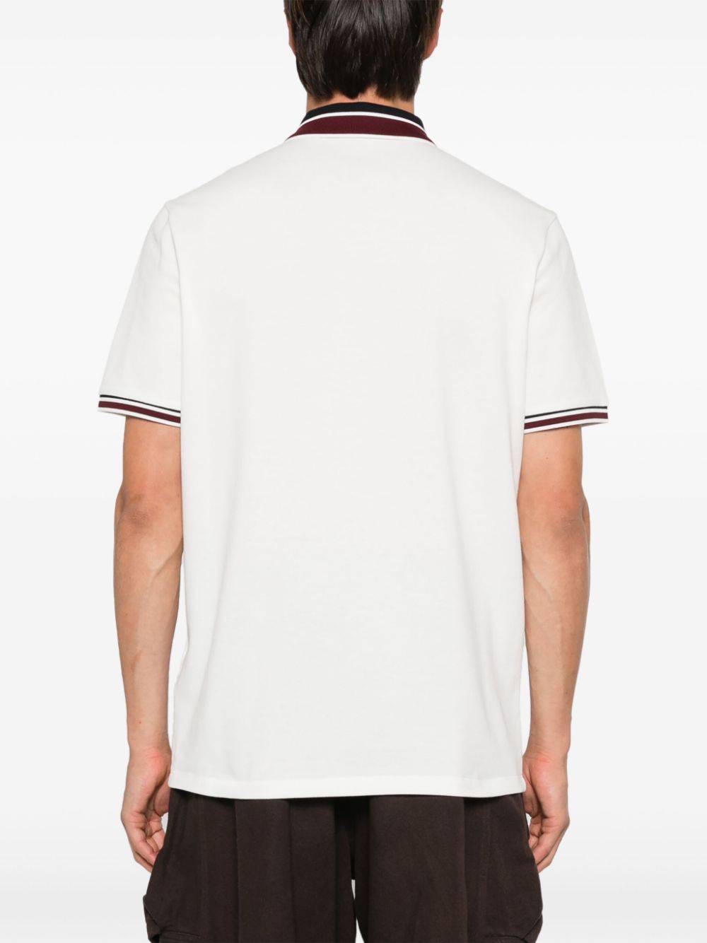 logo-patch polo shirt