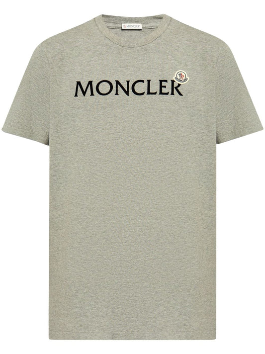 T-shirt en coton avec logo floqué