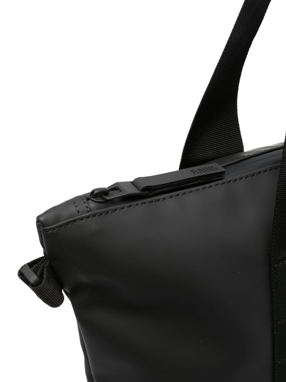 Mini faux-leather tote bag