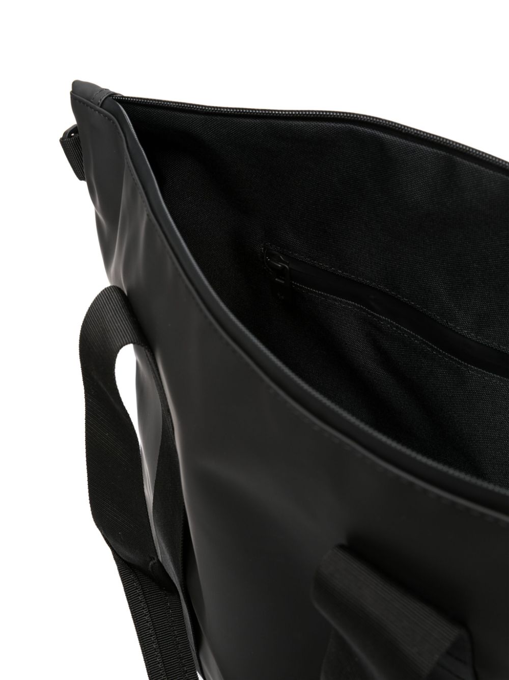 Mini faux-leather tote bag