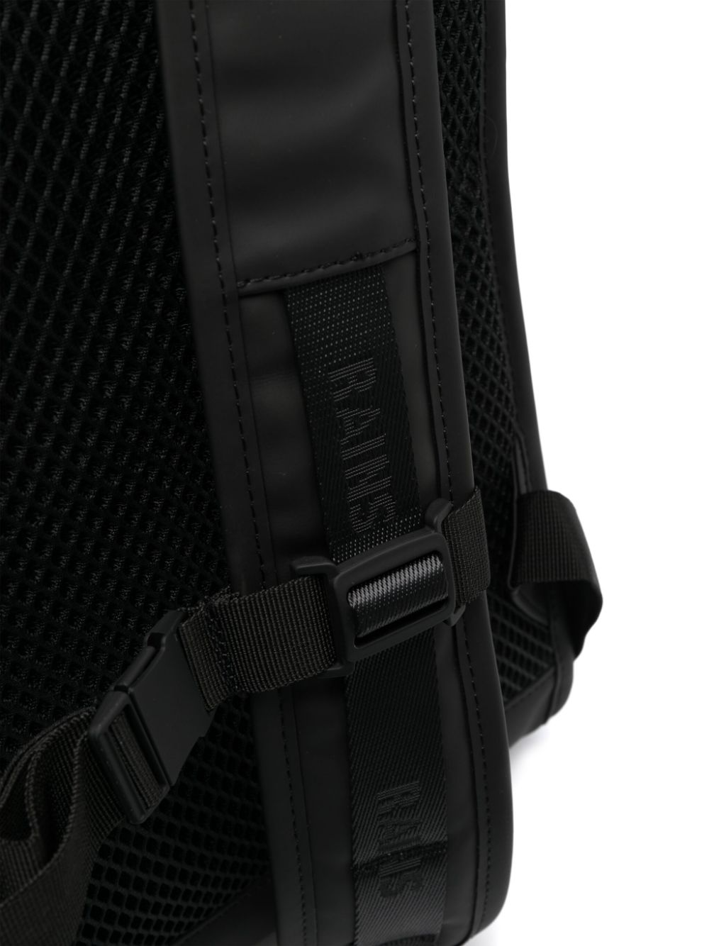 logo-strap buckle-fastening backpack