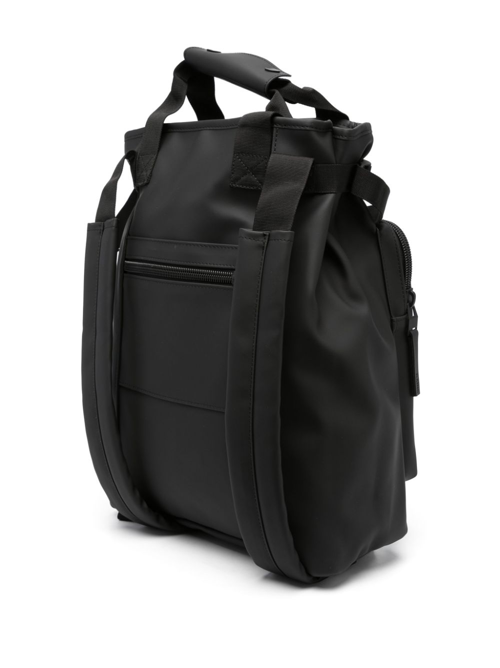 logo-print multi-pocket backpack