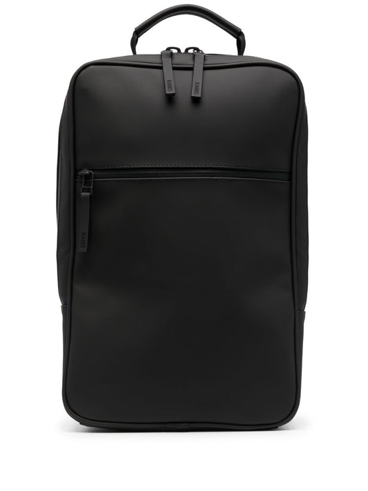 matte-finish backpack