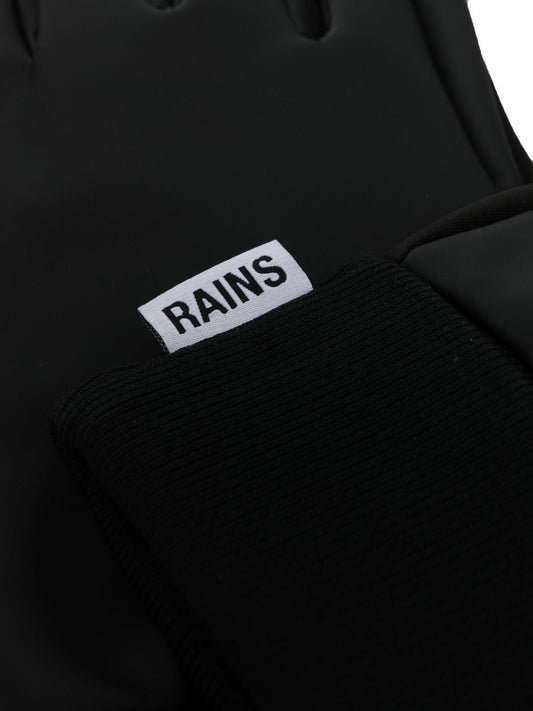 ribbed-detail gloves
