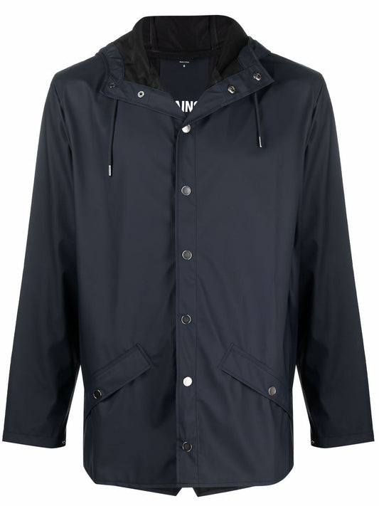 drawstring-hood bomber jacket