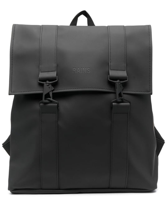MSN logo-debossed waterproof backpack