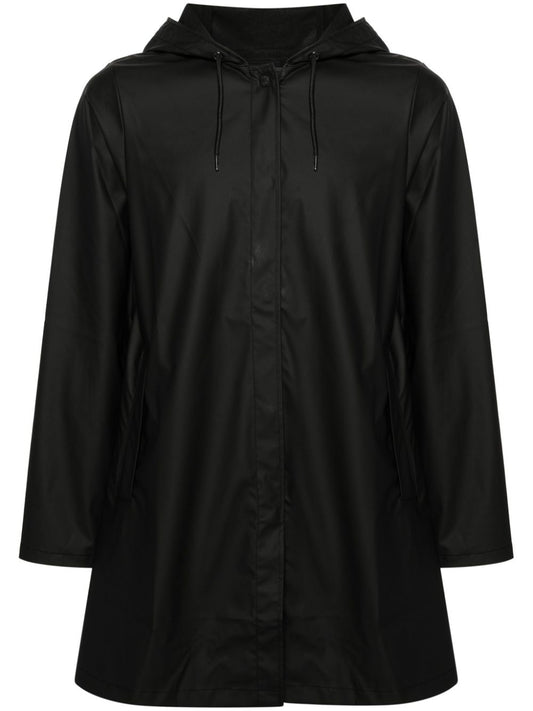 parka à capuche boutonnée
