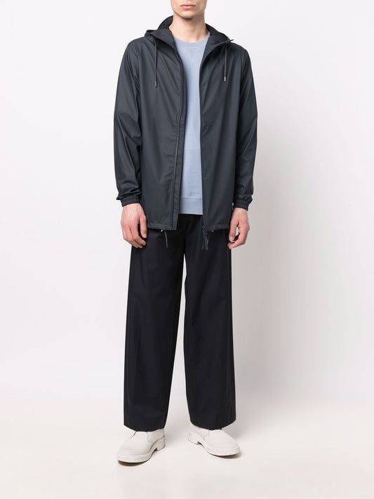 drawstring hooded jacket