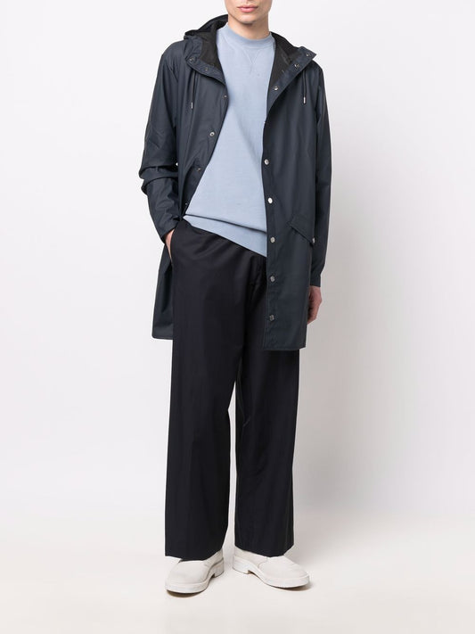 manteau à capuche avec cordon de serrage