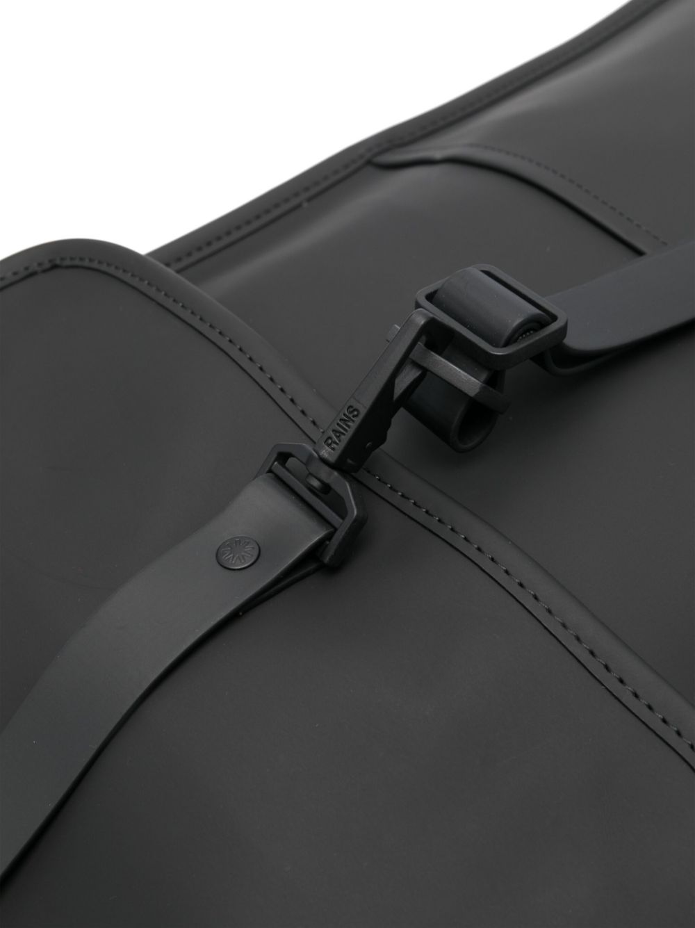 logo-engraved foldover-top backpack