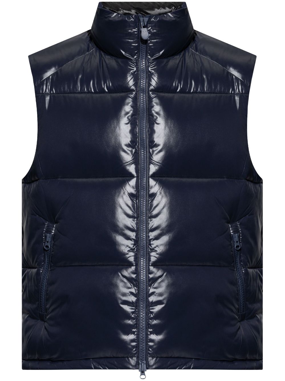 logo-patch padded gilet