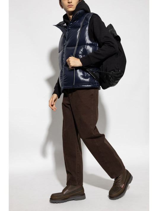logo-patch padded gilet