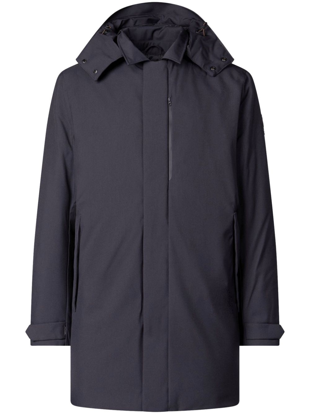 hooded padded coat