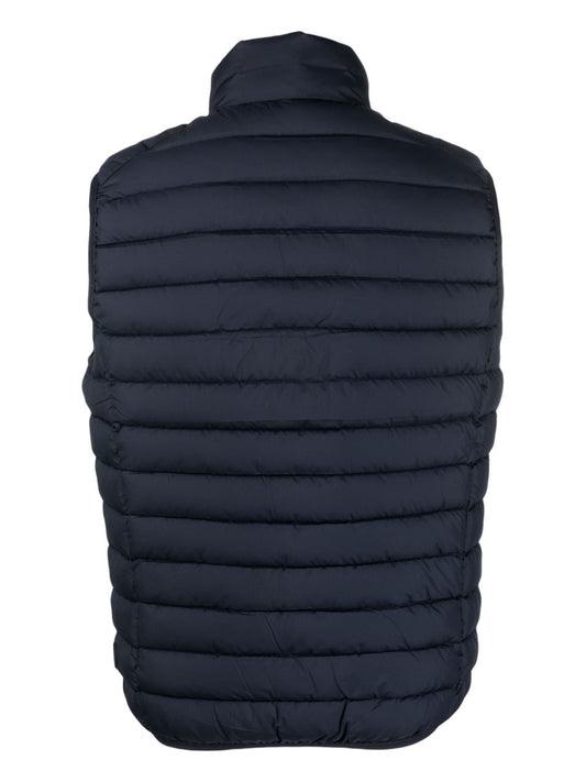 high-neck padded gilet