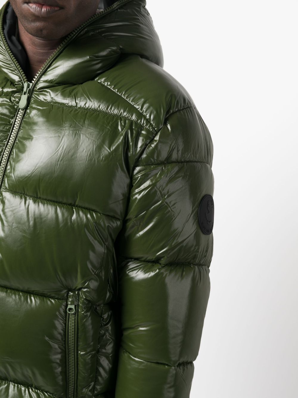 veste matelassée finition brillante