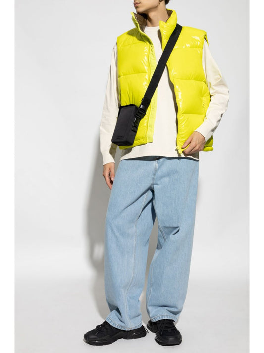 logo-patch padded gilet
