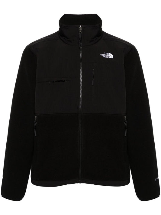 logo-print fleece jacket