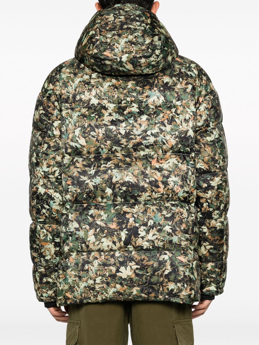 Veste matelassée à imprimé feuilles 73