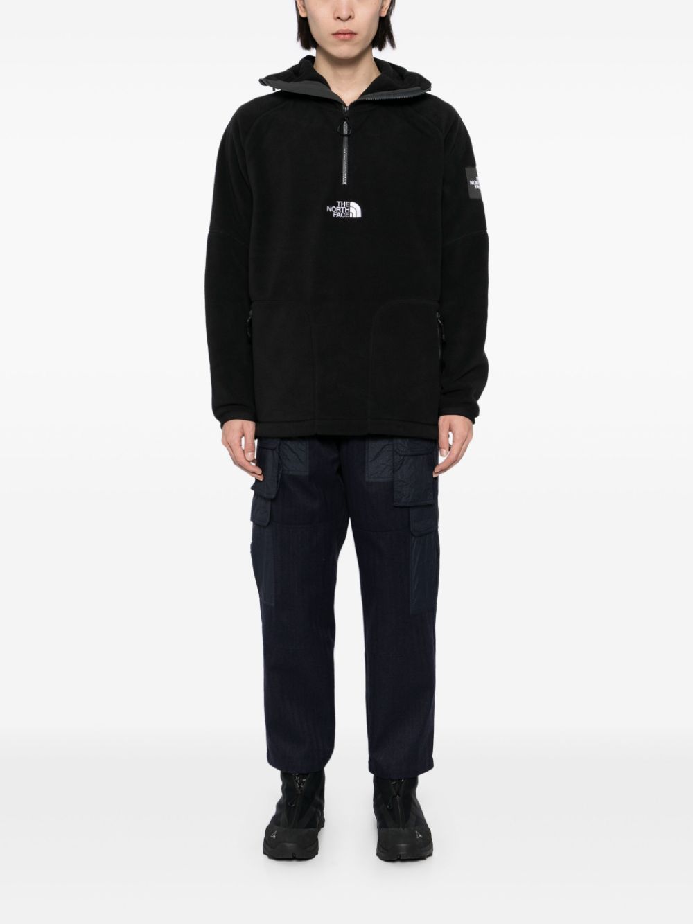 shearling hooded jacket