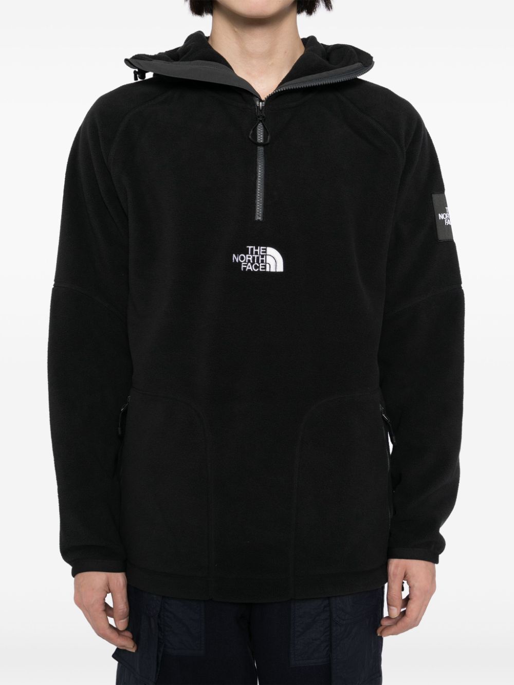 shearling hooded jacket