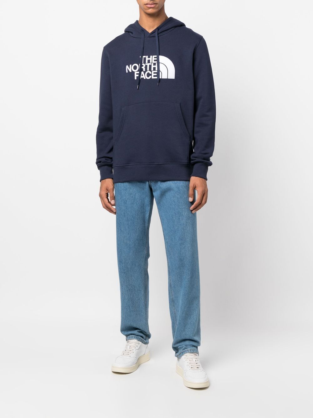 logo-print long-sleeve hoodie