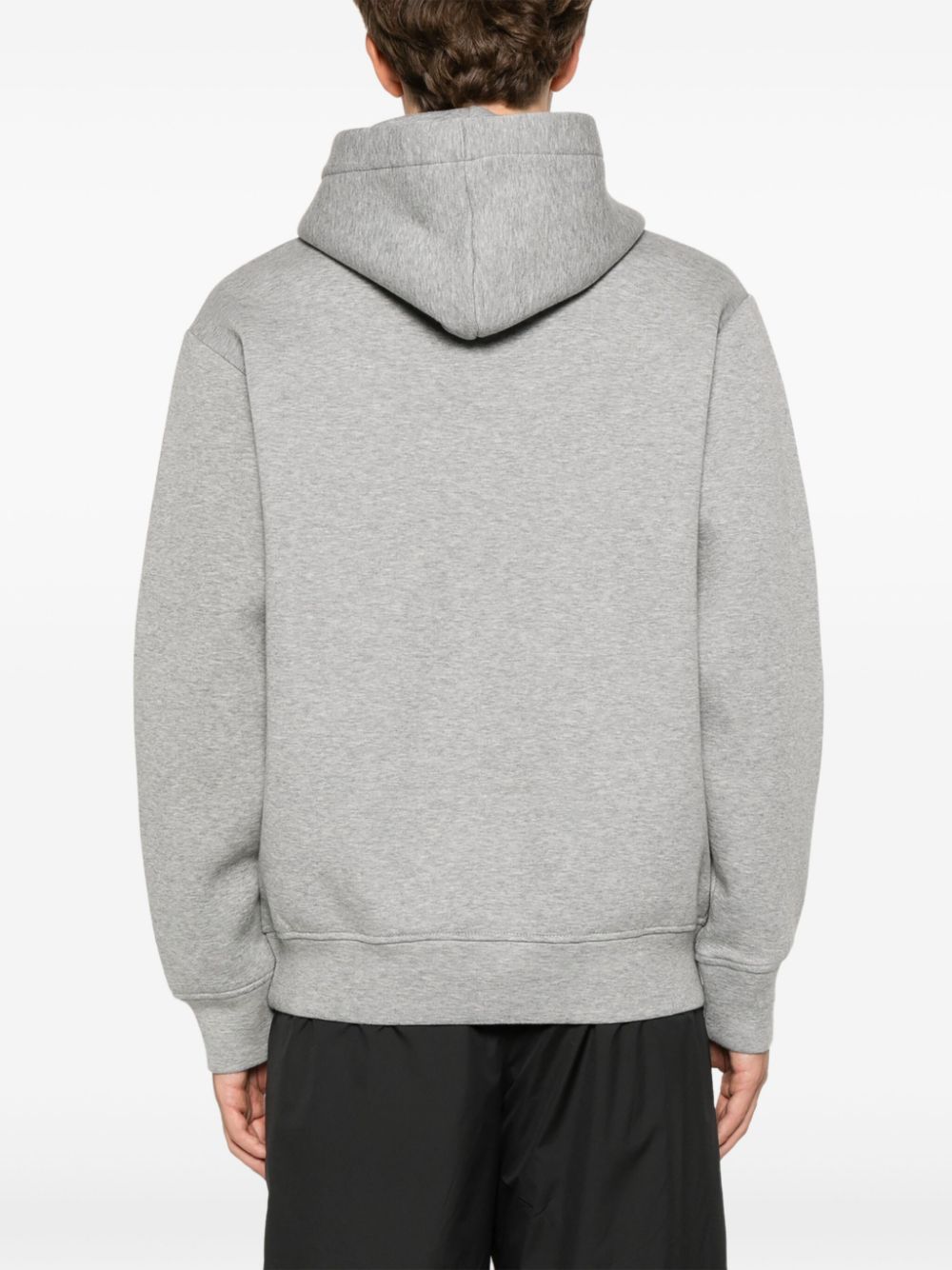 rubberised-logo hoodie