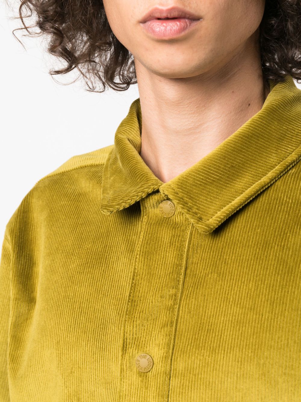 veste chemise cargo en velours côtelé