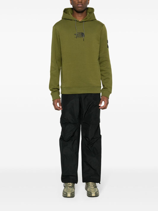 logo-print cotton hoodie