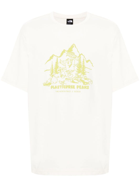 x T-shirt en coton Patron Nature