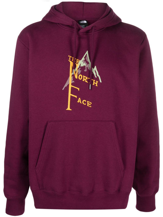 logo-print jersey hoodie