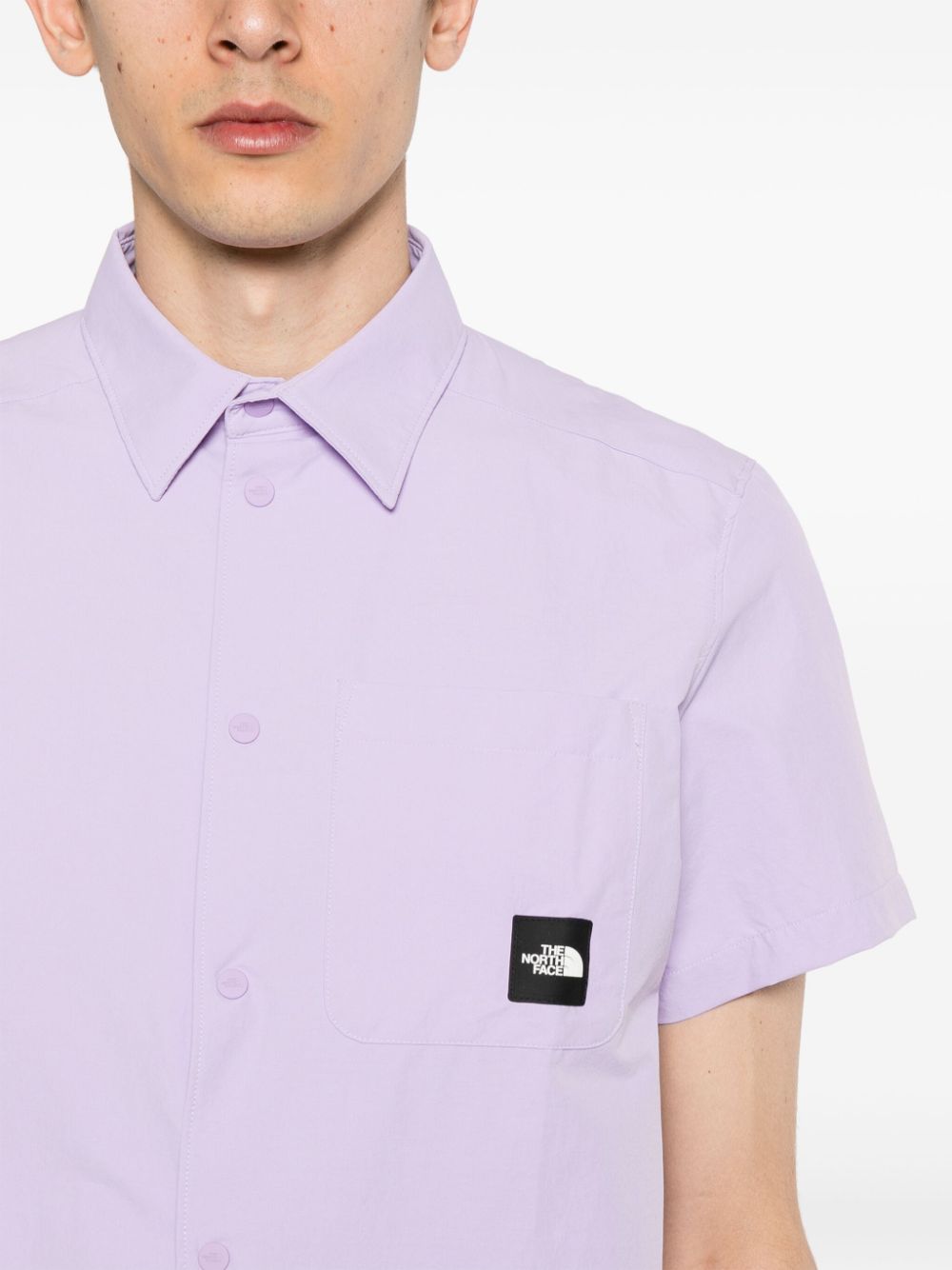 Murray logo-patch shirt