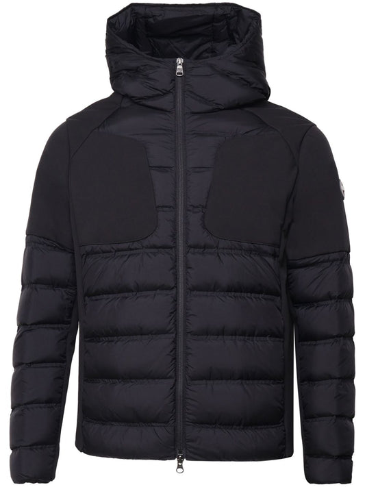 logo-appliqué padded jacket
